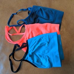 Champion sports bras, 3 pack, Small